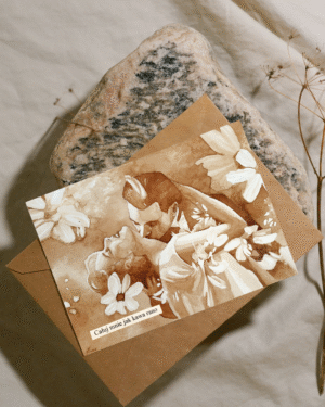 Kartka okolicznościowa - Całuj mnie! Całuj mnie jak kawa rano.