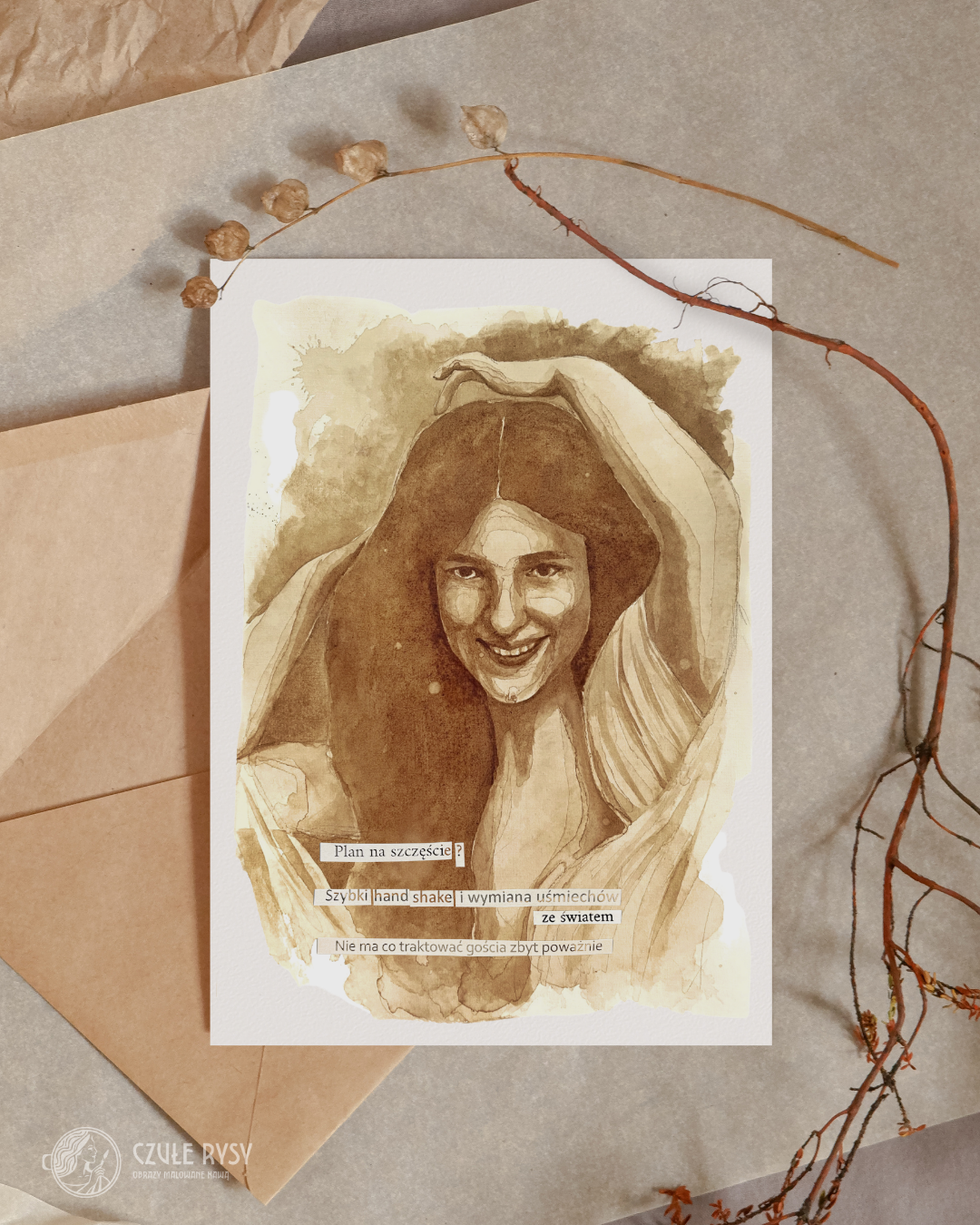 Kartka okolicznościowa - Szczęścia!